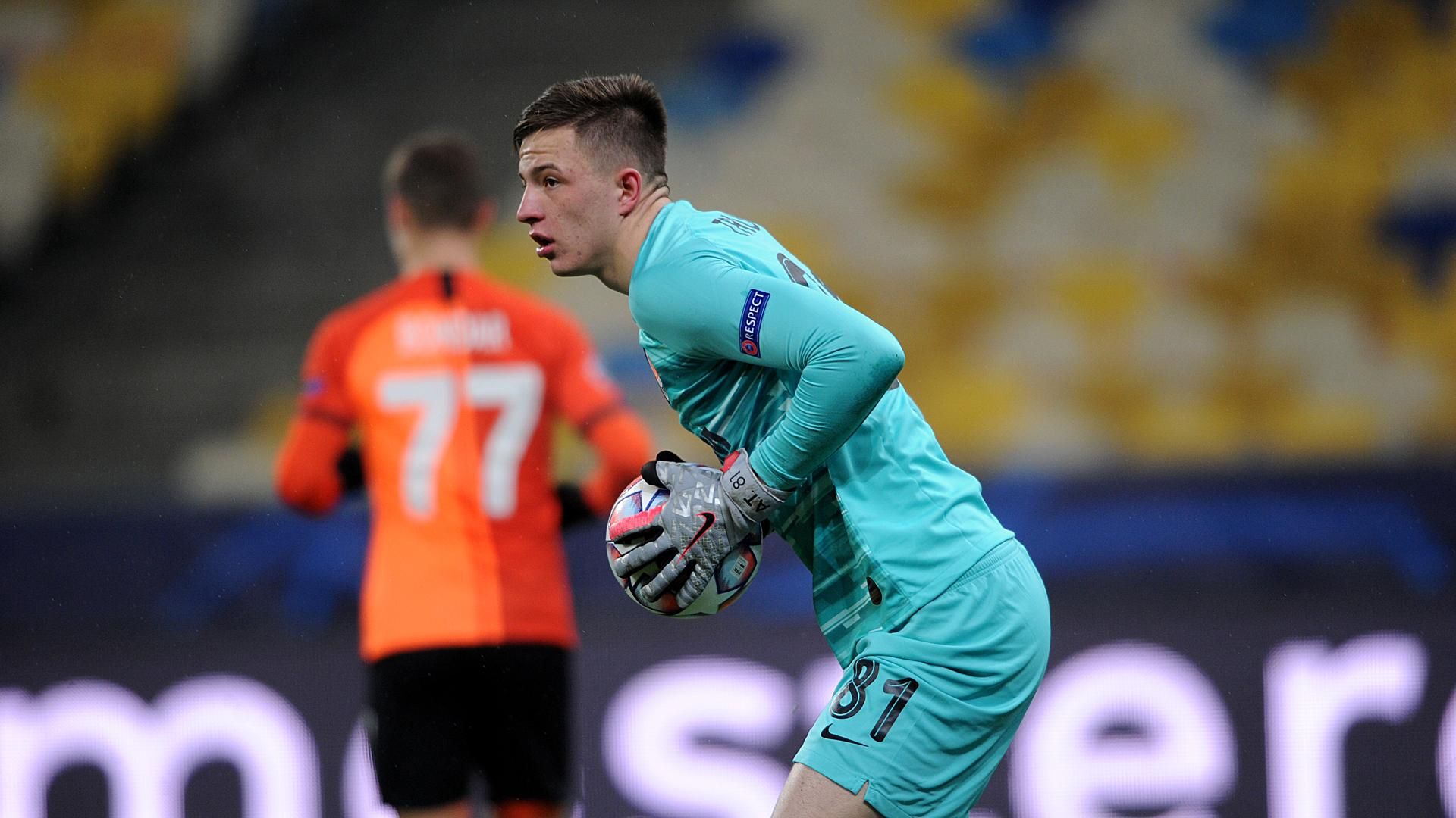 Вратарь Шахтера Анатолий Трубин в сборной открытий Лиги чемпионов Вратарь Шахтера Анатолий Трубин в сборной открытий Лиги чемпионов