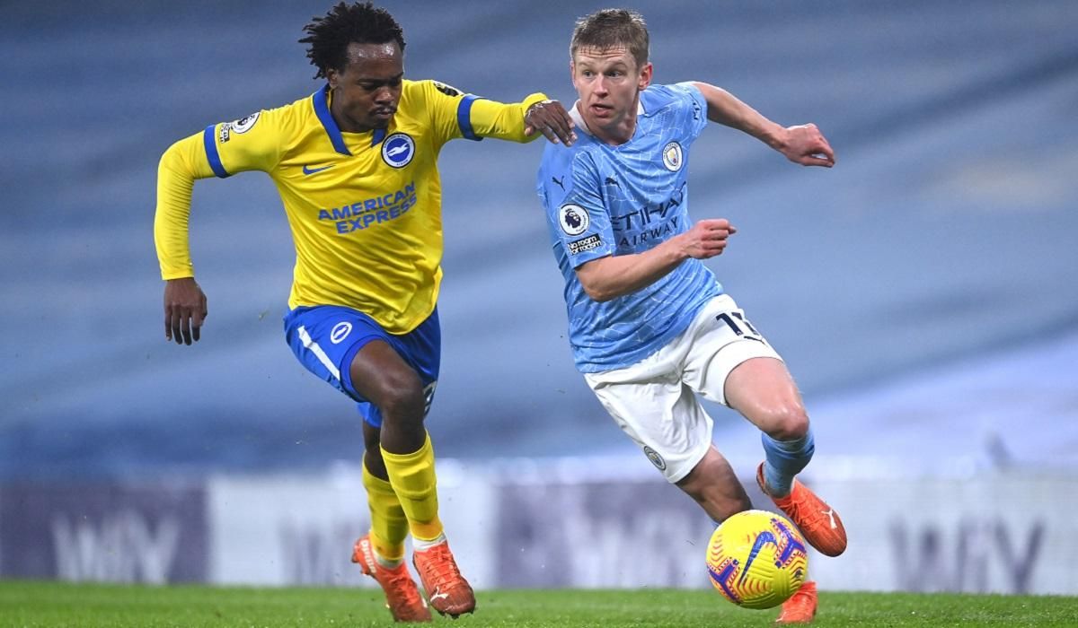 Солидная игра Зинченко помогла МанСити минимально обыграть Брайтон: видео Солидная игра Зинченко помогла МанСити минимально обыграть Брайтон: видео