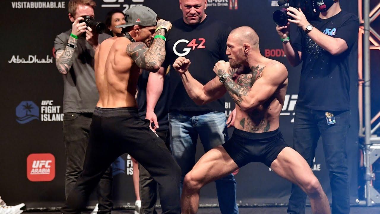 МакГрегор отримав несподіваний подарунок від Пор'є на фінальній дуелі поглядів: відео МакГрегор отримав несподіваний подарунок від Пор'є на фінальній дуелі поглядів: відео