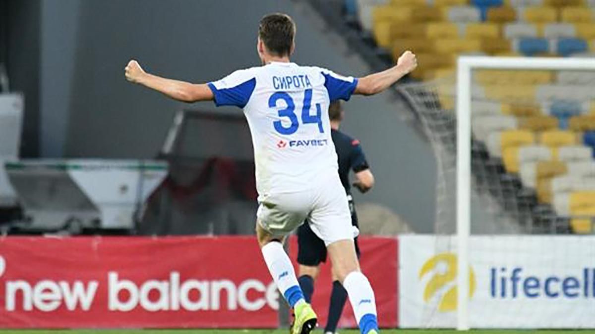 Защитник Динамо Сирота попал в сборную недели в Лиге Европы