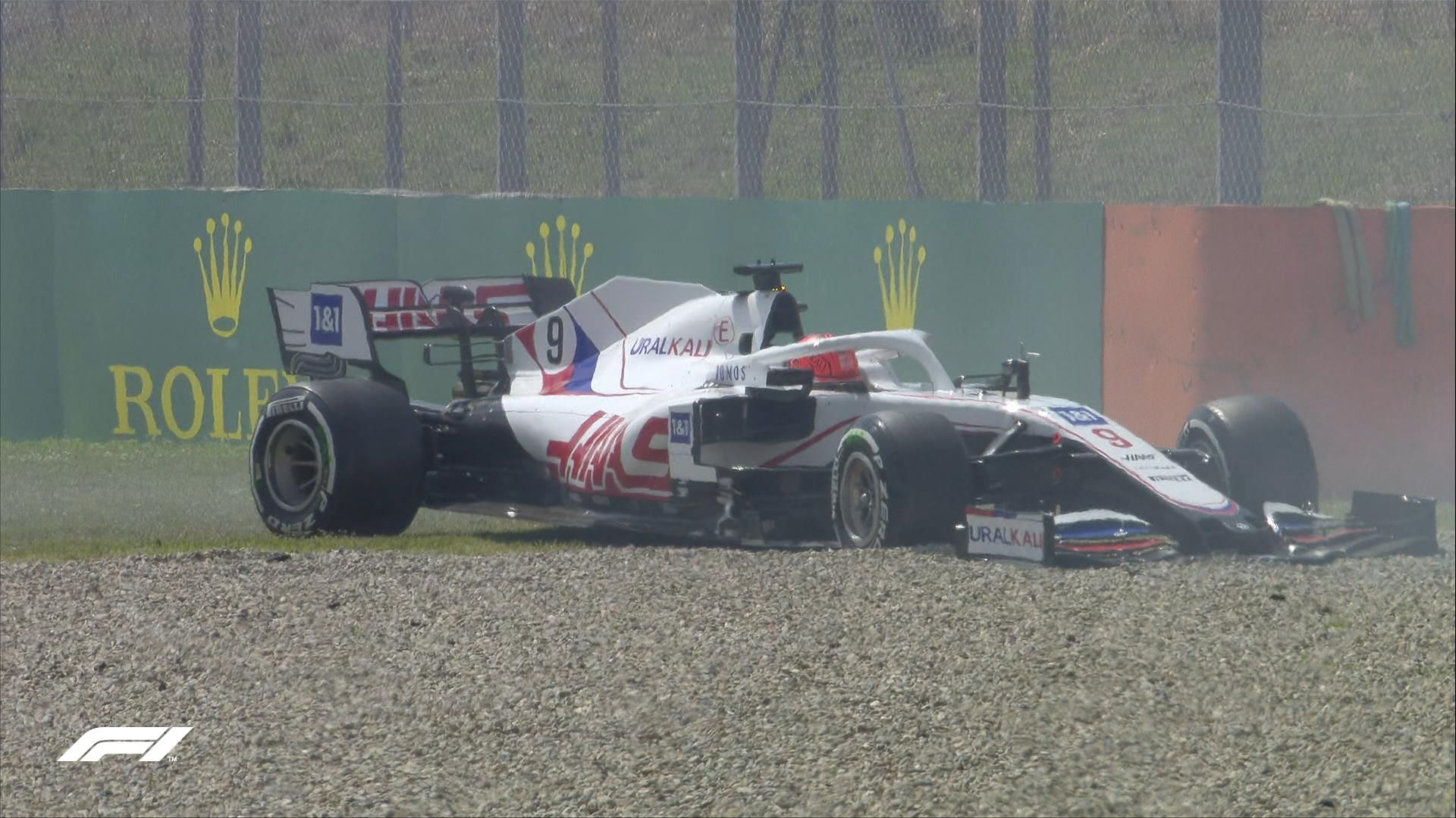 Росіянин Мазепін вилетів з траси під час кваліфікації гран-прі Іспанії: відео Росіянин Мазепін вилетів з траси під час кваліфікації гран-прі Іспанії: відео