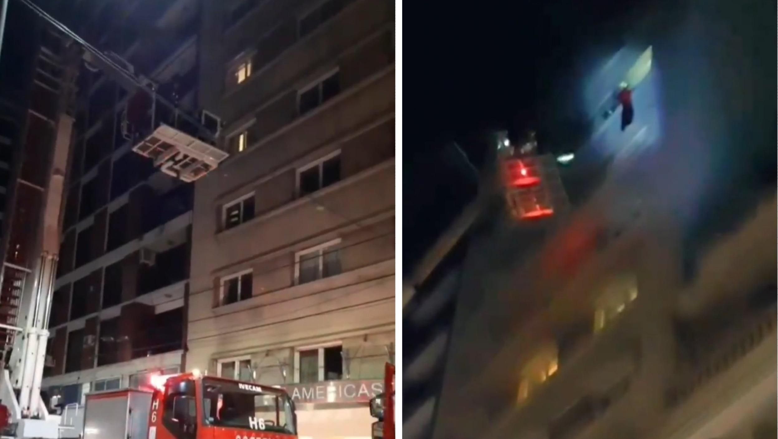 Полчаса провисел на высоте 11 этажа: футболист едва не сгорел заживо в гостинице – видео