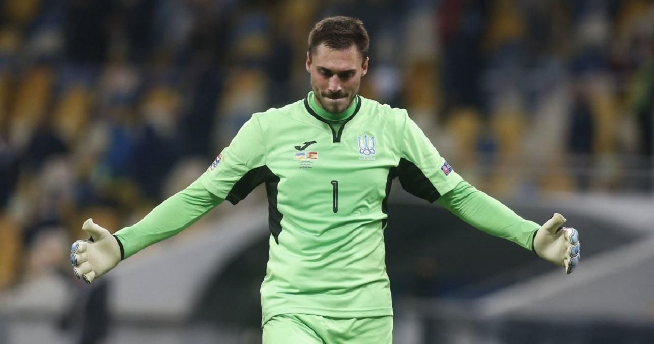 Бущан забил гол Трубину на тренировке сборной Украины – видео Бущан забил гол Трубину на тренировке сборной Украины – видео