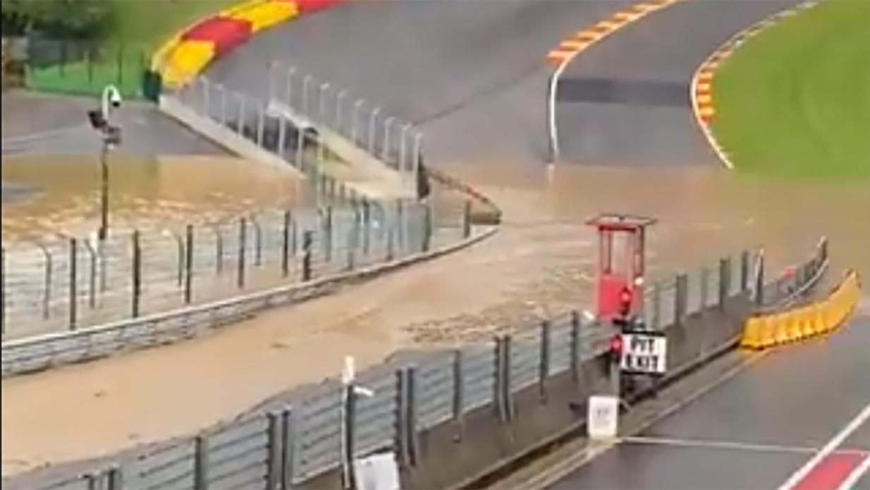 Автодром Формулы-1 Спа-Франкоршам ушел под воду
