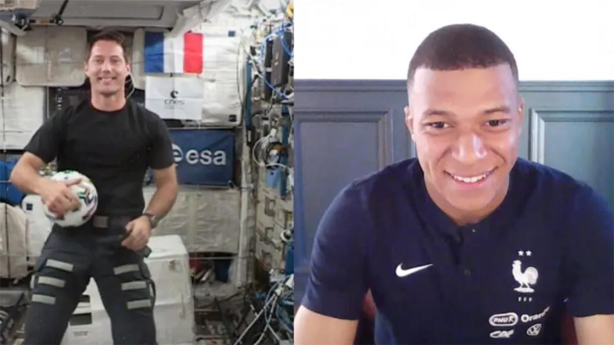 Мбаппе стал первым футболистом, который поговорил с космонавтом на МКС