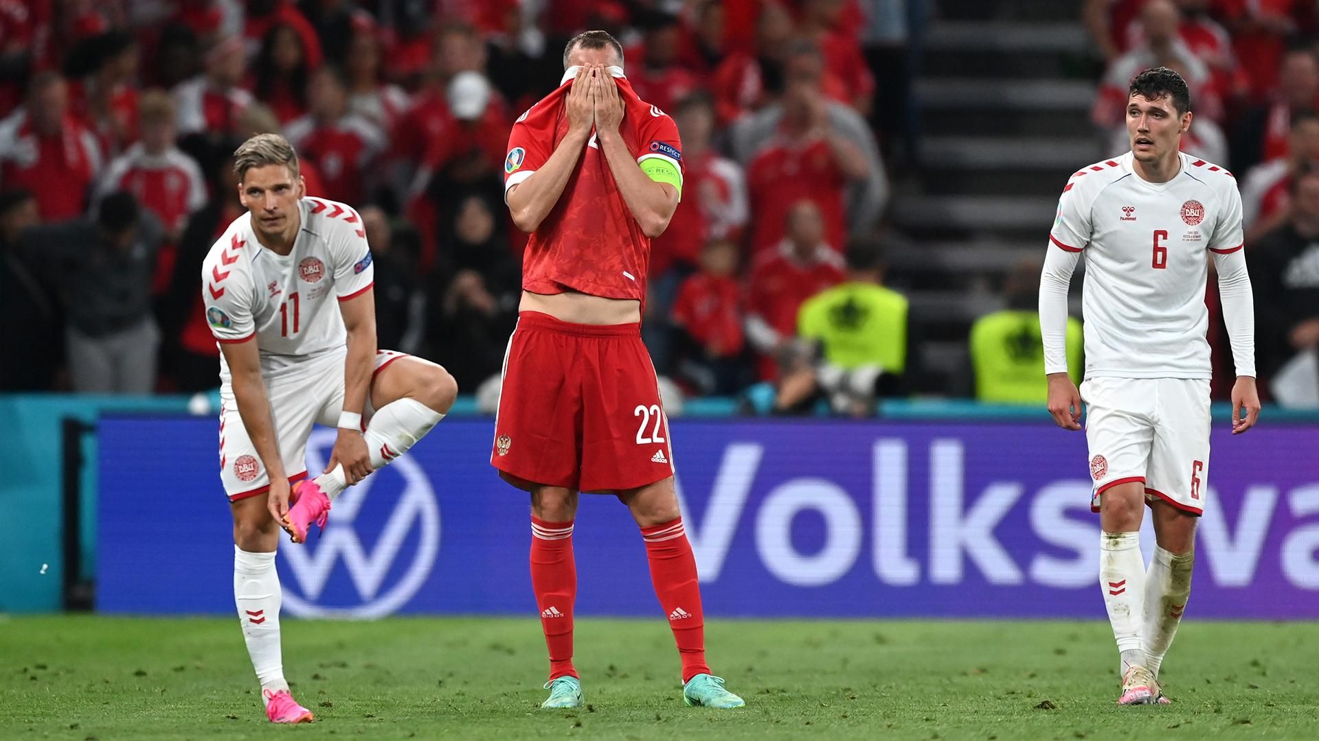 Россия – Дания – результат, счет матча Евро 2020