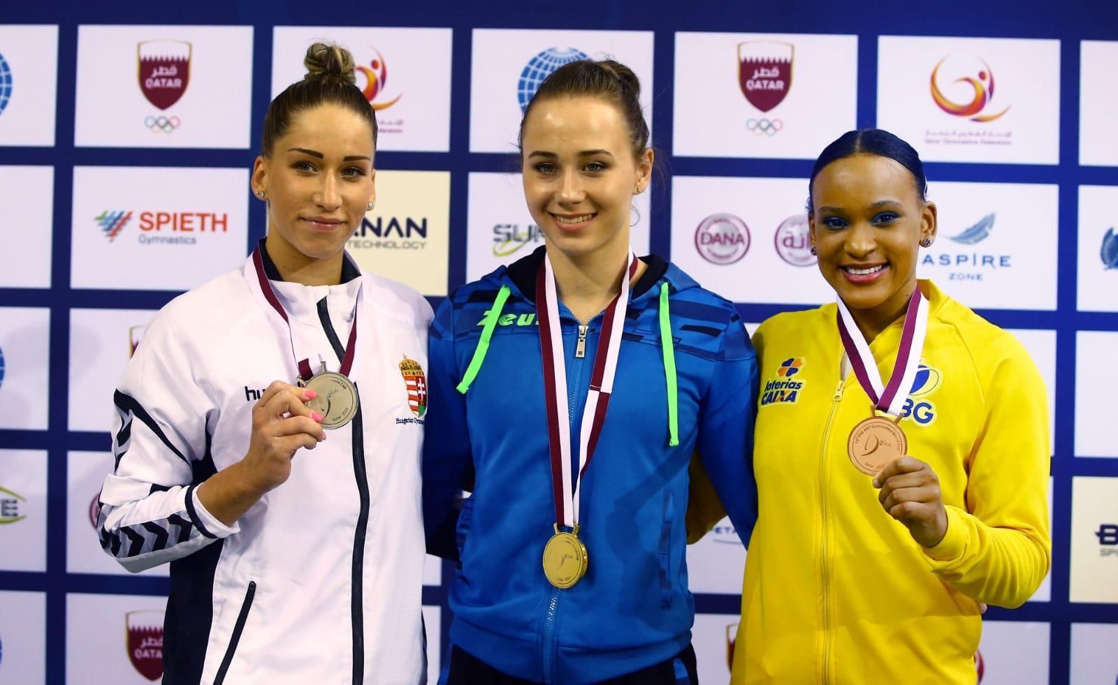 Украинка Варинская завоевала "золото" Кубка мира по спортивной гимнастике в Дохе
