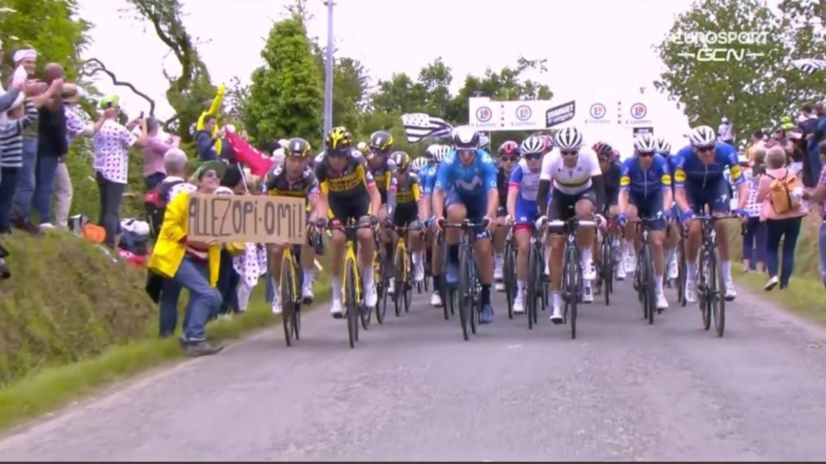 Поліція розшукує жінку, через яку сталося масове падіння велосипедистів на "Тур де Франс": відео