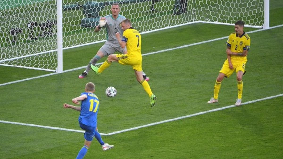 Зінченко побив рекорд у матчі зі Швецією на Євро-2020: деталі