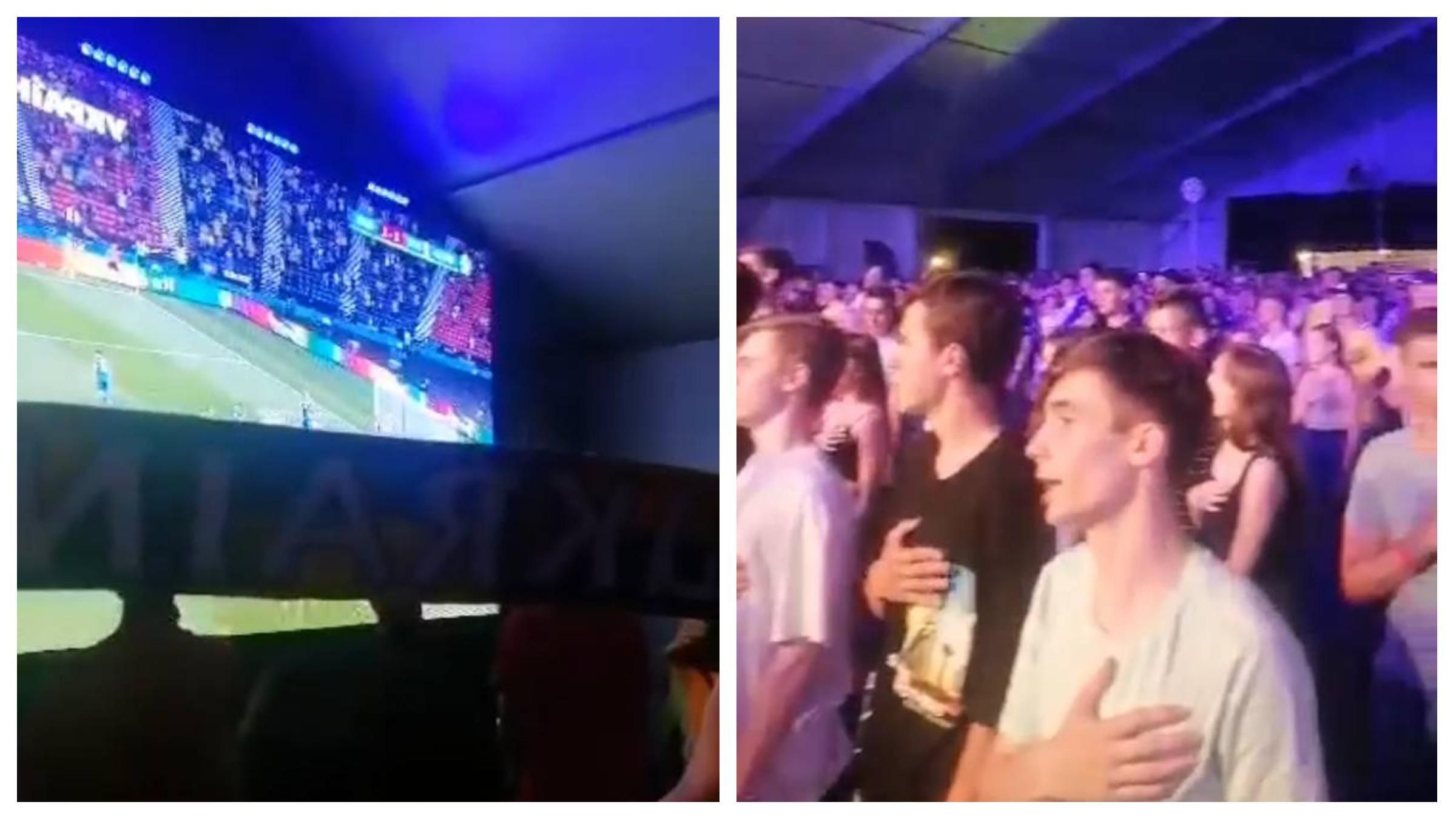 Фани збірної заспівали Гімн України – емоційне відео з фанзони Фани збірної заспівали Гімн України – емоційне відео з фанзони