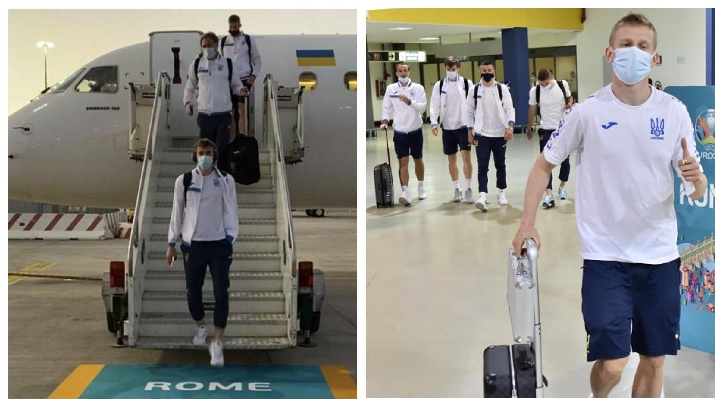 Сборная Украины прилетела в Рим на 1/4 финала Евро-2020: первые фото Сборная Украины прилетела в Рим на 1/4 финала Евро-2020: первые фото