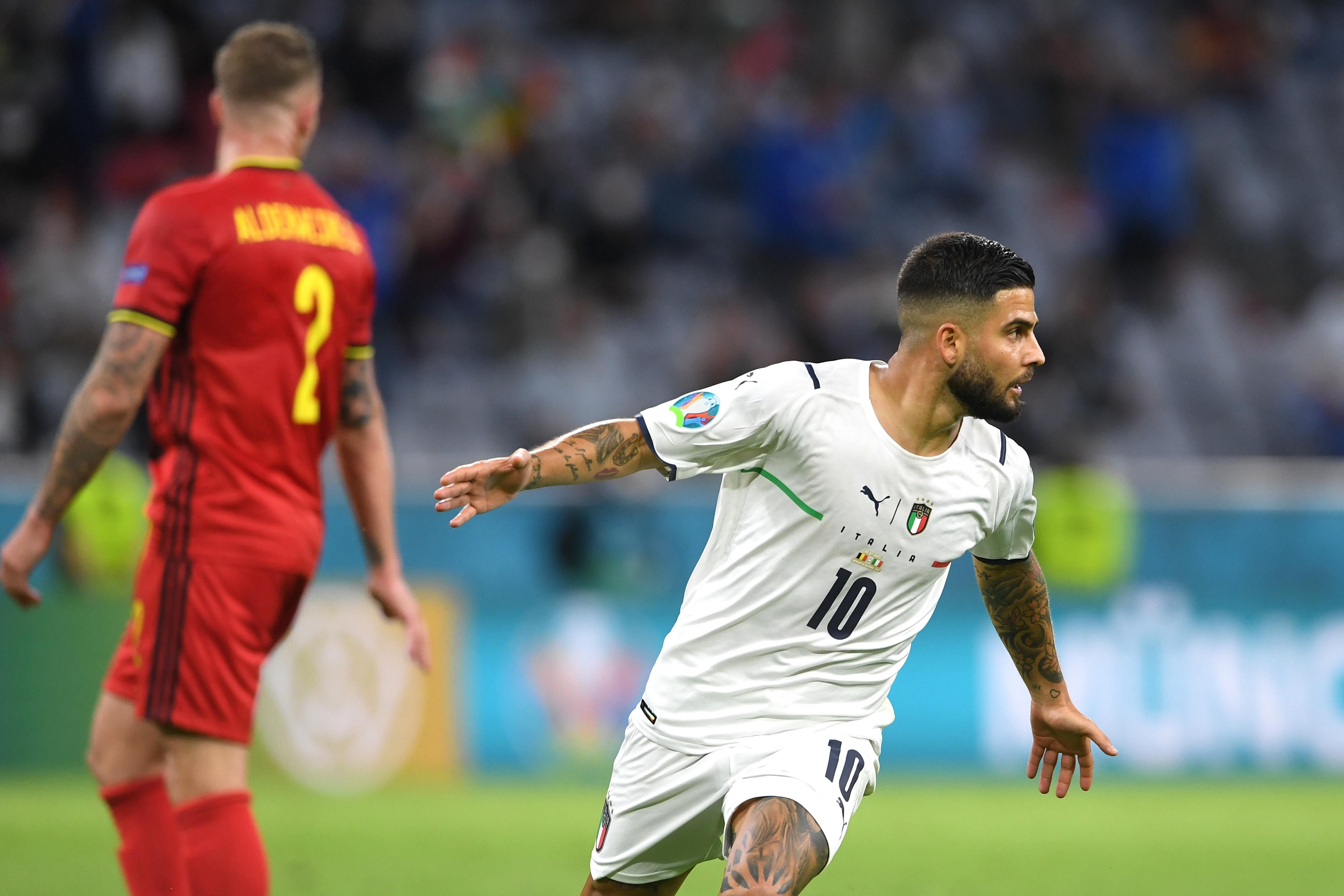 Инсинье забил бешеный гол в матче Италия - Бельгия на Евро-2020