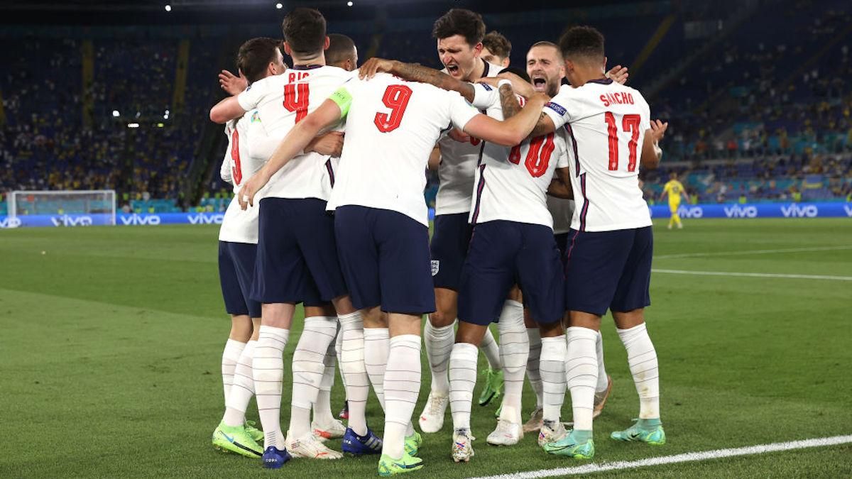 Англія в матчі з Україною встановила новий рекорд чемпіонатів Європи