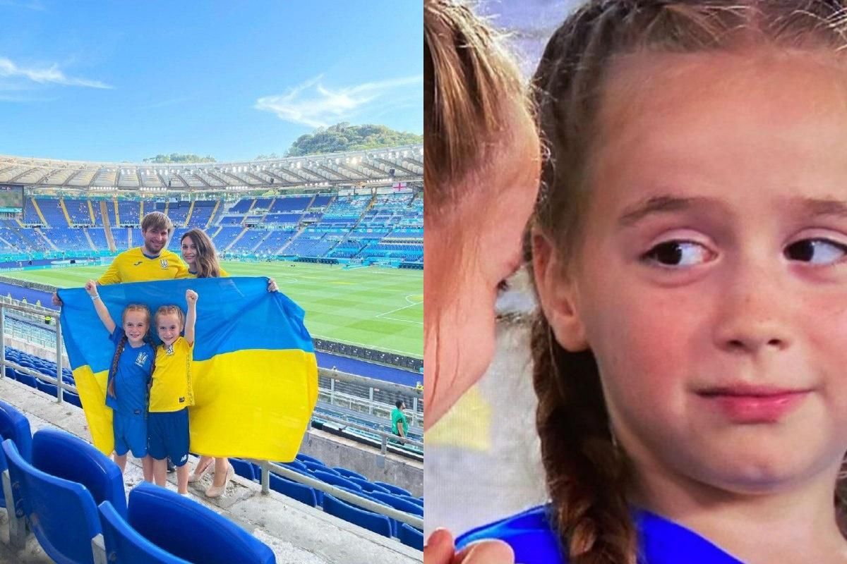 Маленькі фанатки збірної зворушили емоціями під час матчу з Англією Маленькі фанатки збірної зворушили емоціями під час матчу з Англією