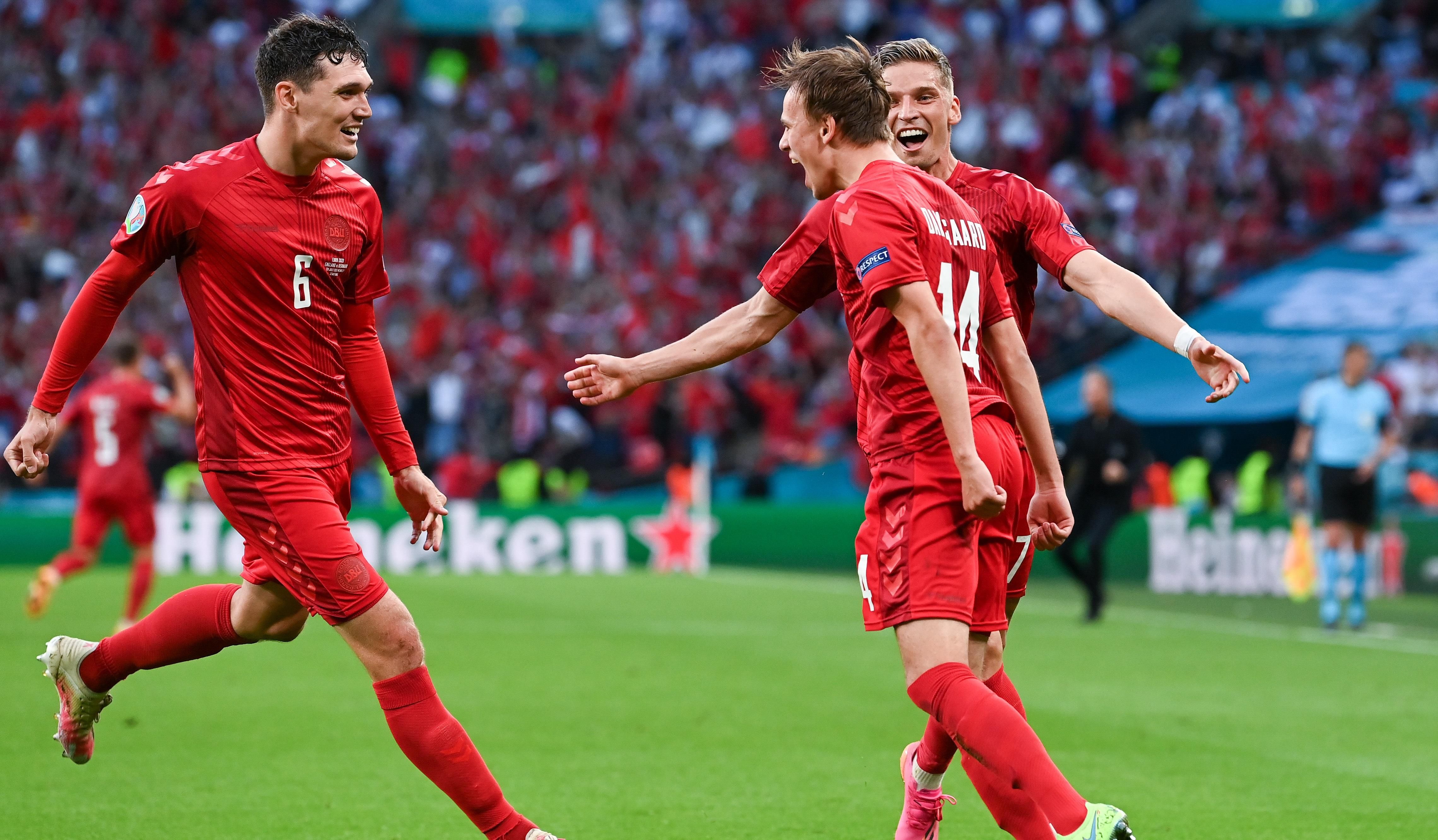 Англия - Дания: видео гола Дамсгорда 07.07.2021