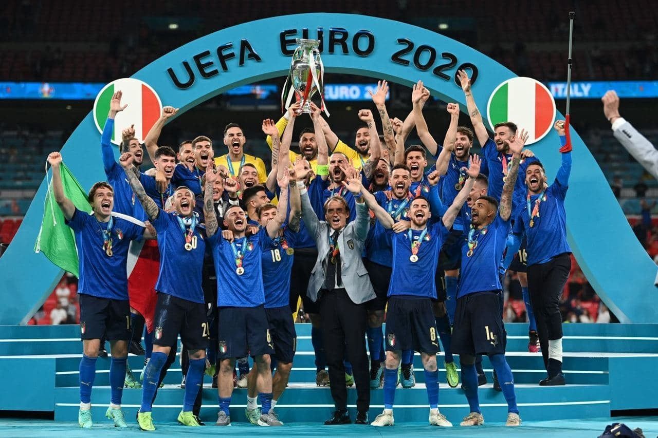 Награждение Италии на Евро-2020