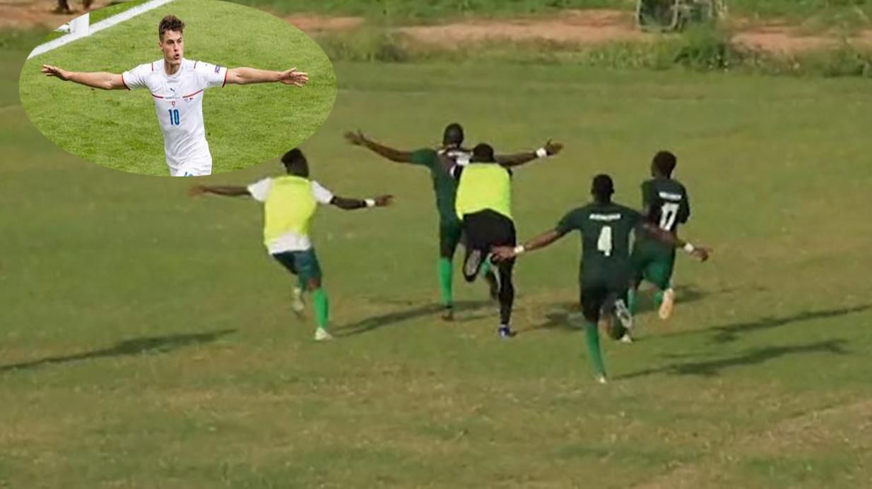 Футболист в Гане превзошел удивительный гол Патрика Шика на Евро 2020