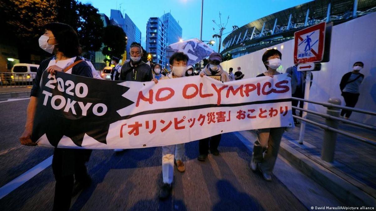 Перед церемонией открытия в Токио протестовали против Олимпиады: видео