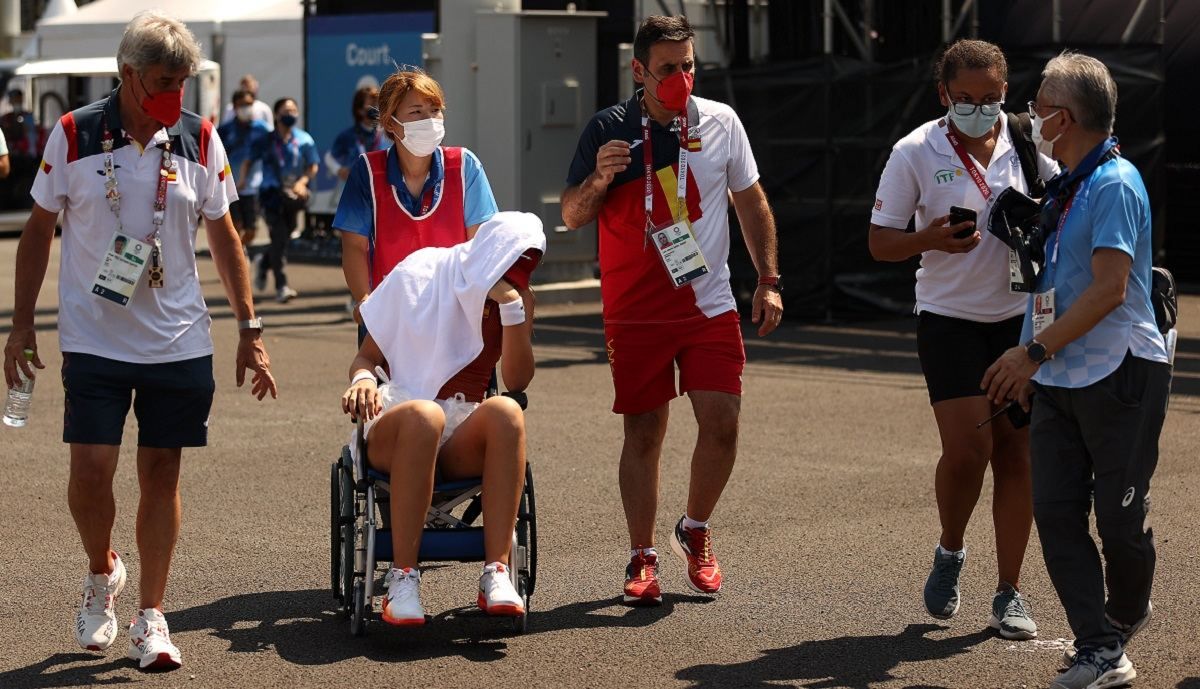 Тенісистка Бадоса не дограла матч Олімпіади та покинула корт на візку