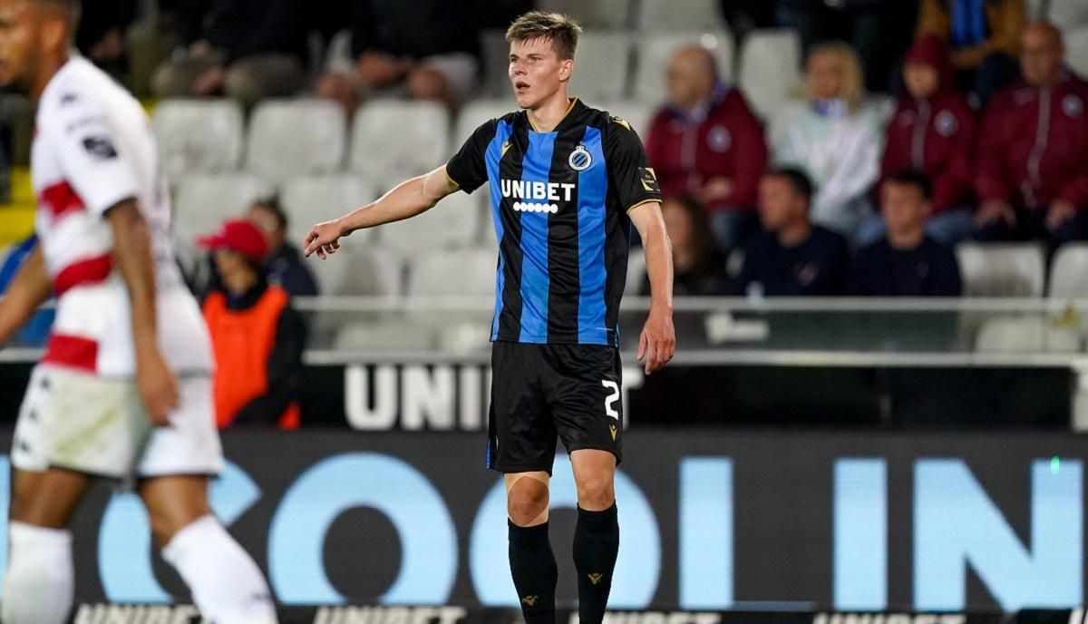 Українець Соболь отримав вилучення у переможному матчі Брюгге Українець Соболь отримав вилучення у переможному матчі Брюгге