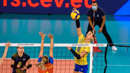 Україна впевнено обіграла Румунію на жіночому чемпіонаті Європи з волейболу