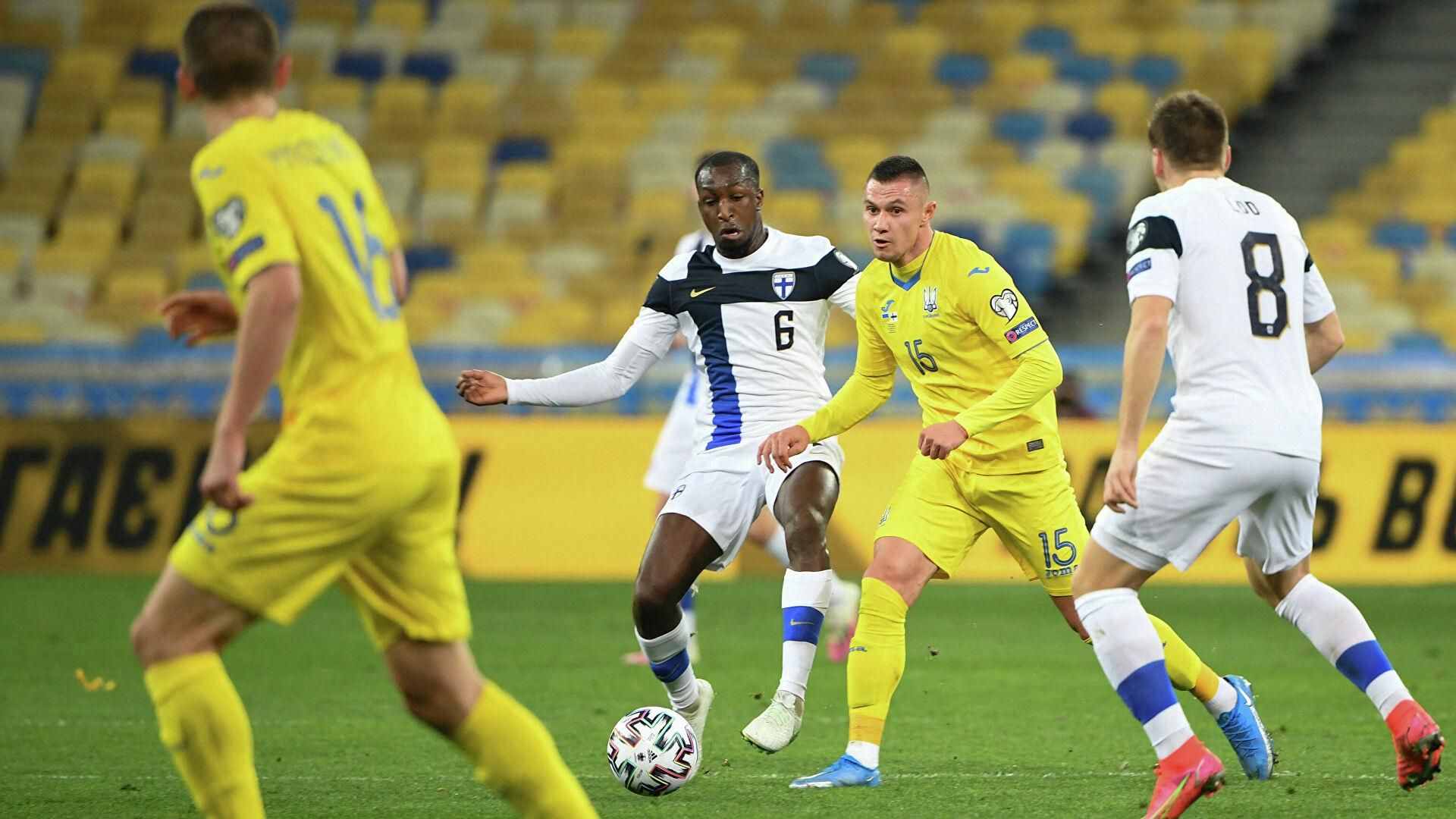 Финляндия – Украина: стартовые составы на матч отбора ЧМ-2022