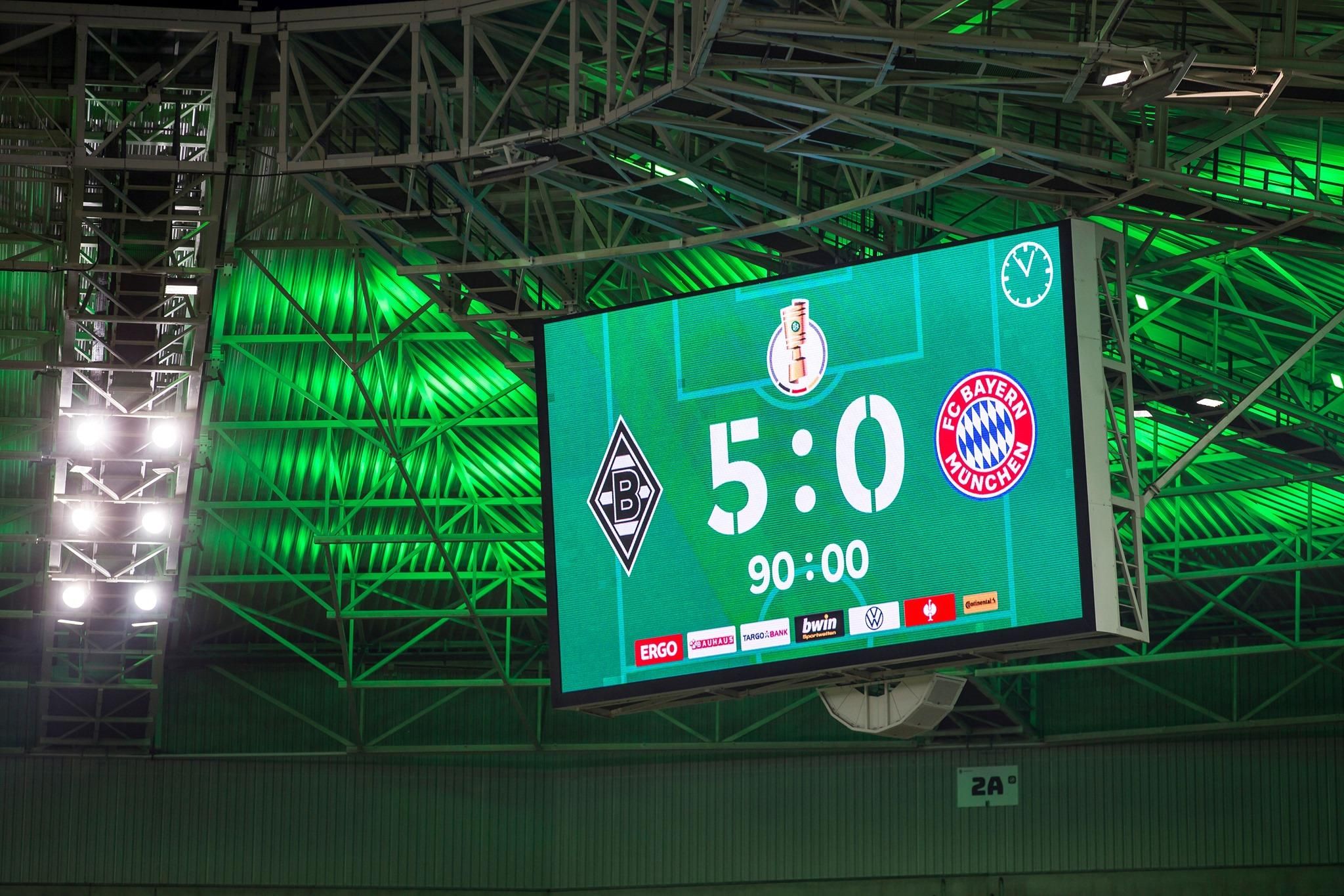 Сенсационный разгром: Бавария боевым составом уступила Боруссии М в Кубке Германии