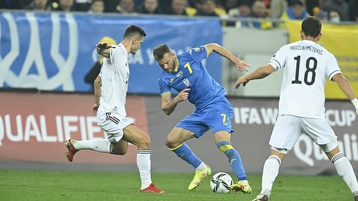 Боснія та Герцеговина – Україна: онлайн трансляція матчу 15 листопада 2021