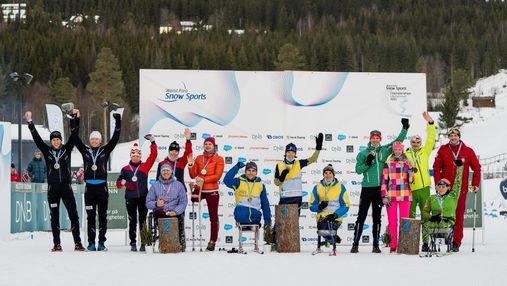 Параолимпийская сборная Украины завоевала "золото" в смешанной эстафете на ЧМ по лыжным гонкам