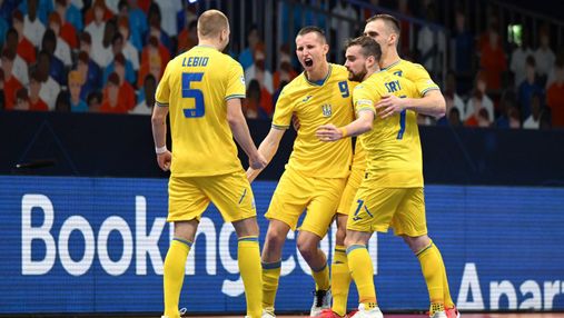 Як Україна забила гол у ворота Росії у півфіналі футзального Євро-2022: відео атаки