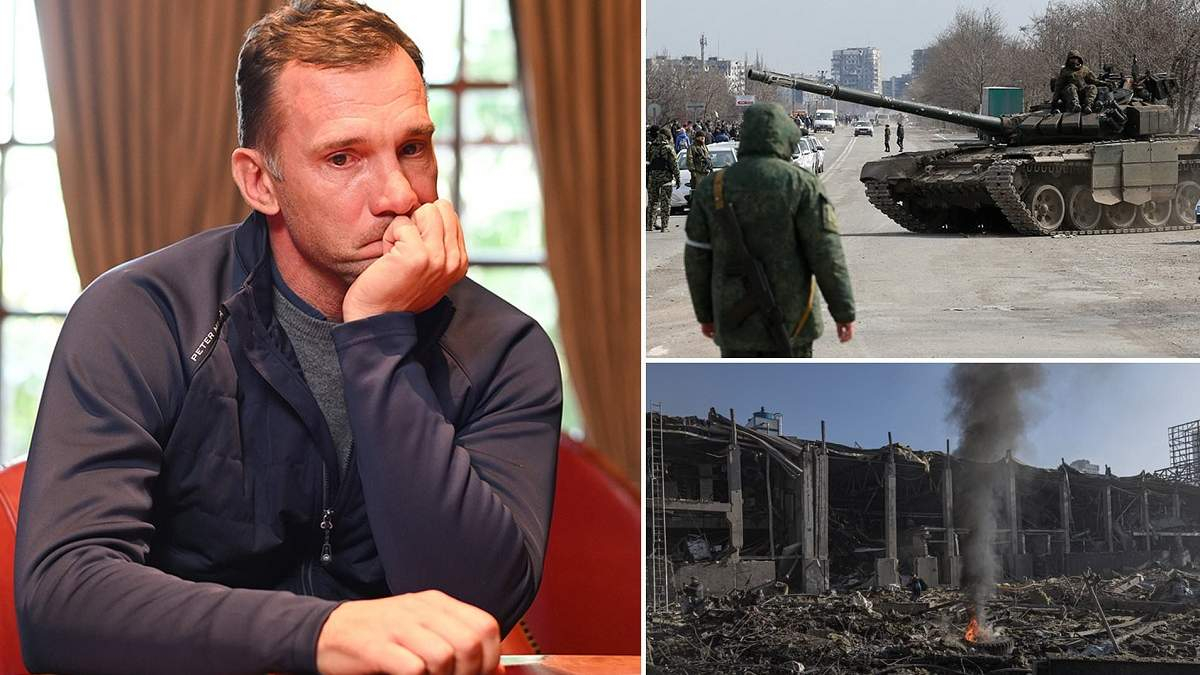 Шевченко не стримав сліз під час інтерв'ю через війну в Україні - 24 канал Спорт
