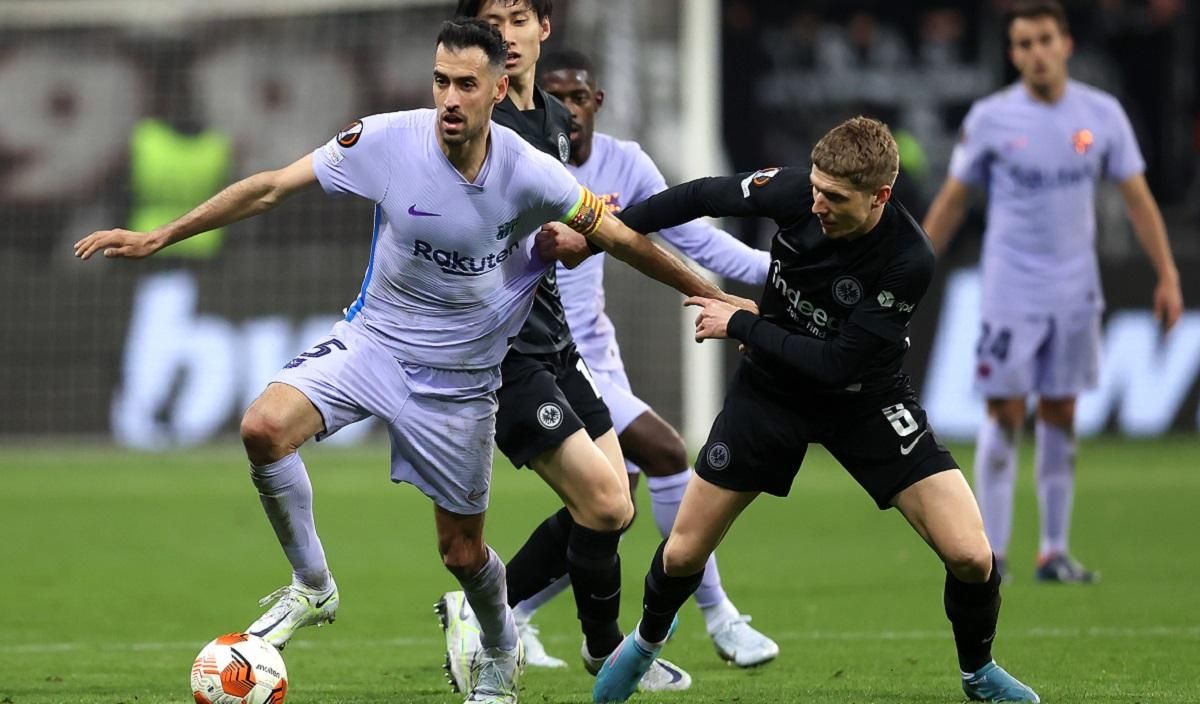 Барселона избежала поражения от Айнтрахта в 1/4 финала Лиги Европы: видеообзор - 24 канал Спорт Барселона избежала поражения от Айнтрахта в 1/4 финала Лиги Европы: видеообзор - 24 канал Спорт