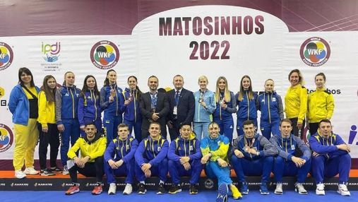 Украинские каратисты завоевали три "бронзы" на этапе Премьер-лиги в Португалии