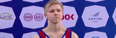 Російського гімнаста, який вийшов на п'єдестал з літерою "Z", дискваліфікували на один рік