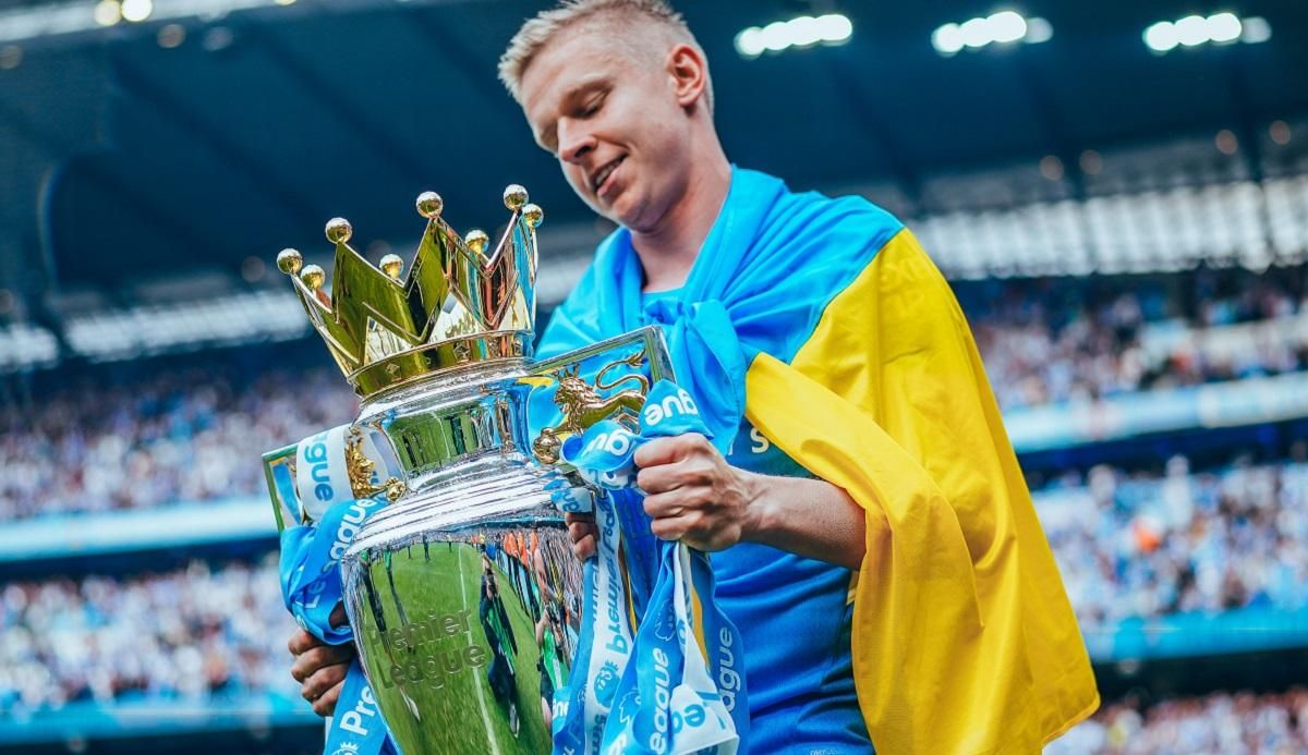 Зінченко заплакав під час святкування чемпіонства в АПЛ із прапором України  щемливе відео - 24 канал Спорт