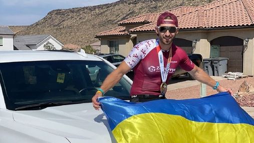 Триатлонист из Харькова собрал 400 тысяч гривен для военных, преодолев дистанцию ​​Ironman