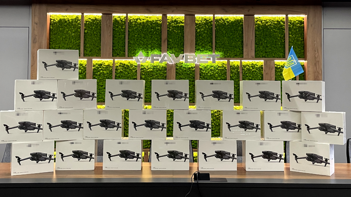 Замість дня народження – допомога армії: 23 дрони для ЗСУ від FAVBET на річницю компанії Замість дня народження – допомога армії: 23 дрони для ЗСУ від FAVBET на річницю компанії