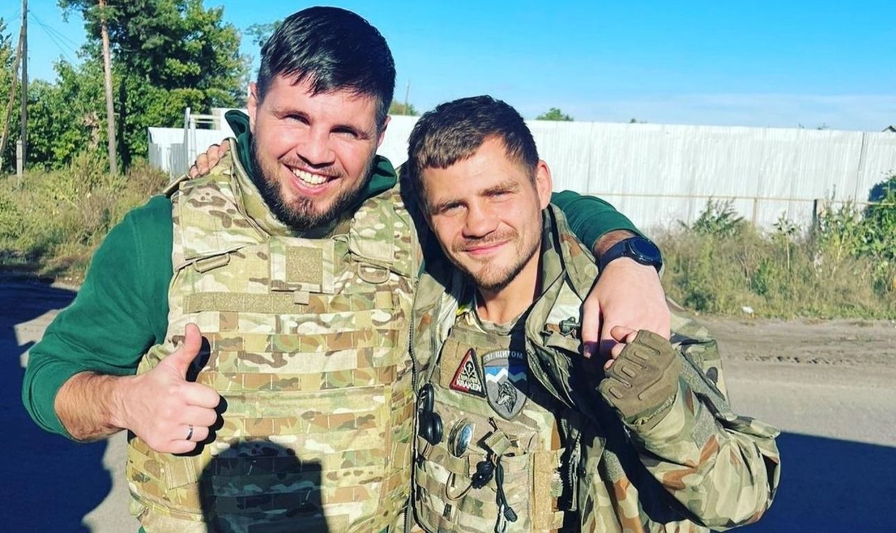 Евгений Хитров и Денис Беринчик в Изюме Евгений Хитров и Денис Беринчик в Изюме