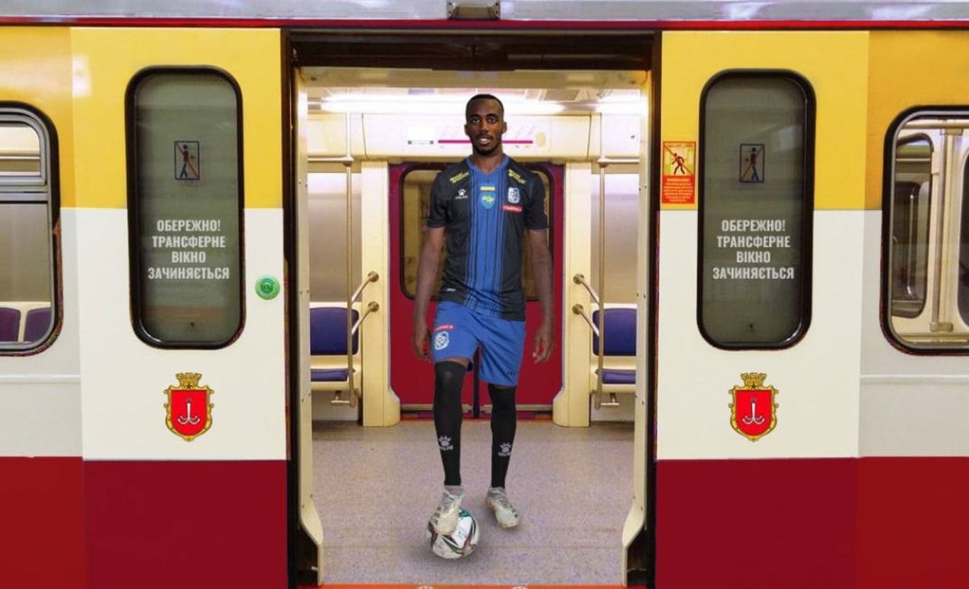 Кевин Кубемба в одесском метро Кевин Кубемба в одесском метро