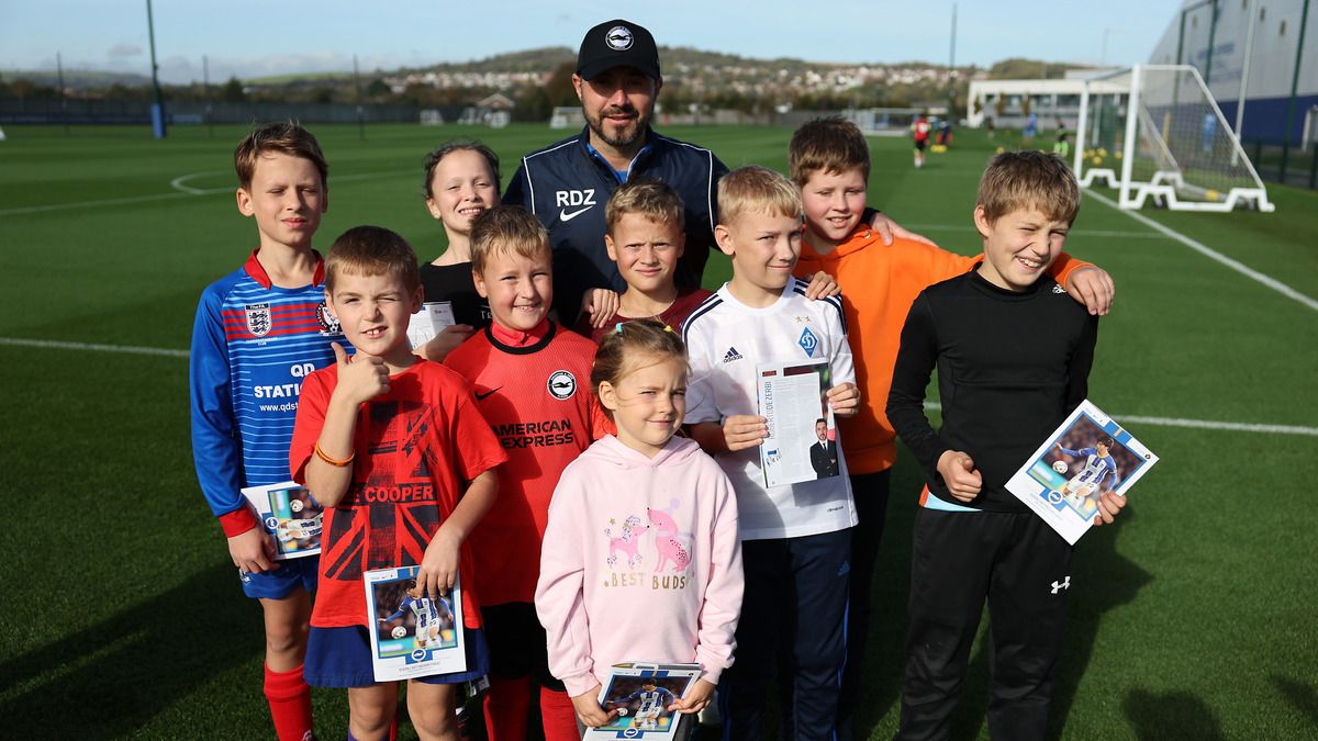 Роберто Де Дзербі разом з українськими дітьми Роберто Де Дзербі разом з українськими дітьми