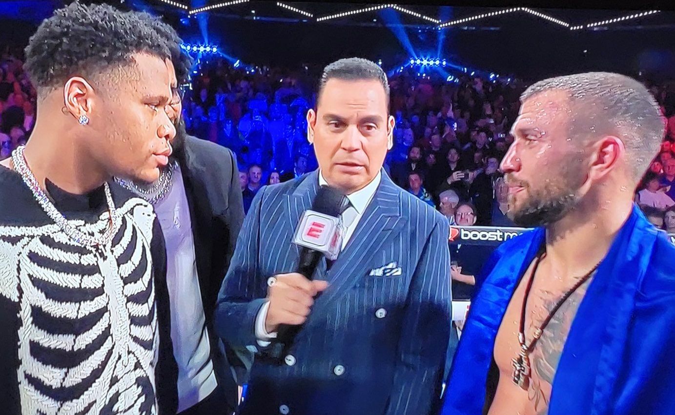 Девін Хейні та Василь Ломаченко Девін Хейні та Василь Ломаченко