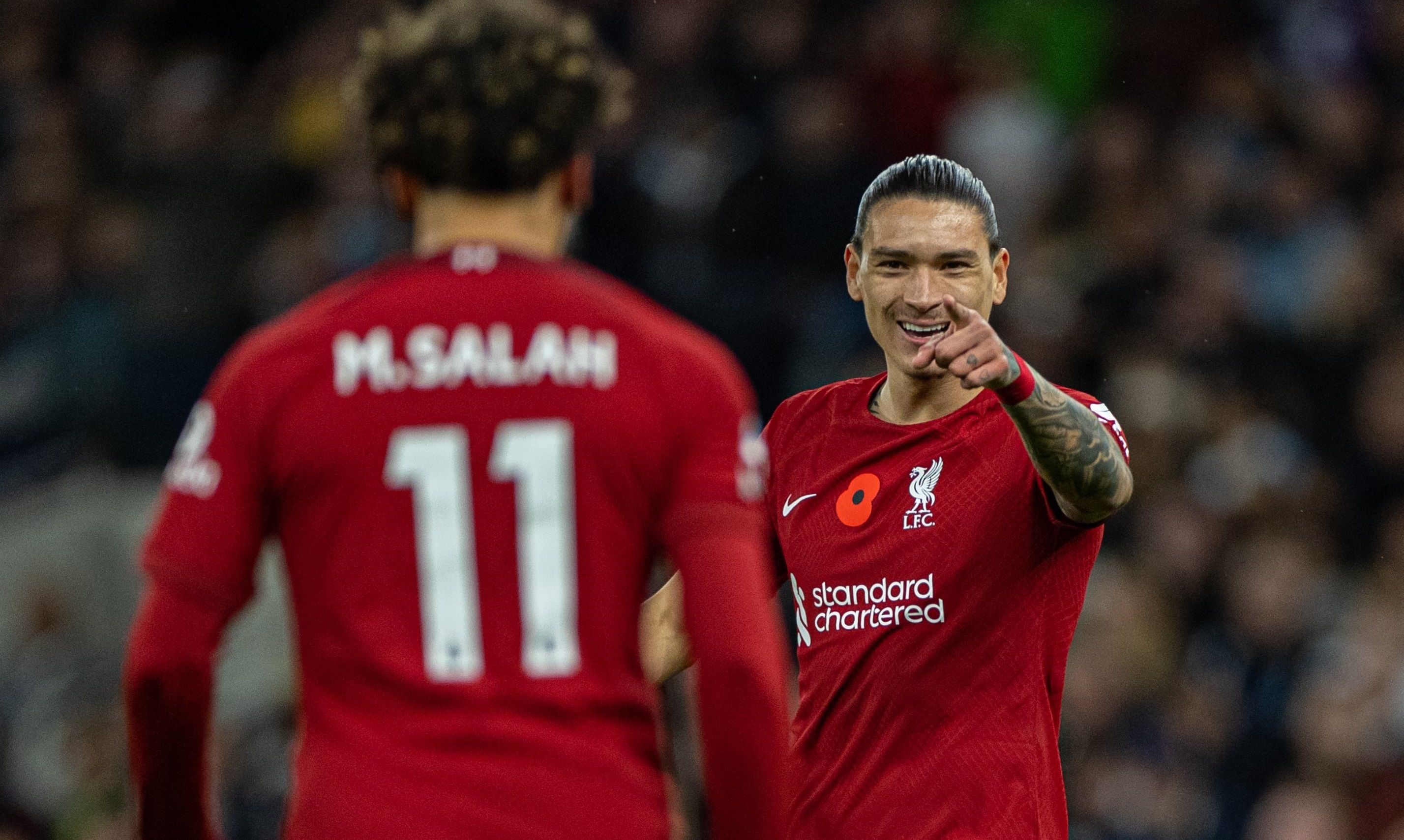 Дарвин Нуньес и Мохамед Салах Дарвин Нуньес и Мохамед Салах