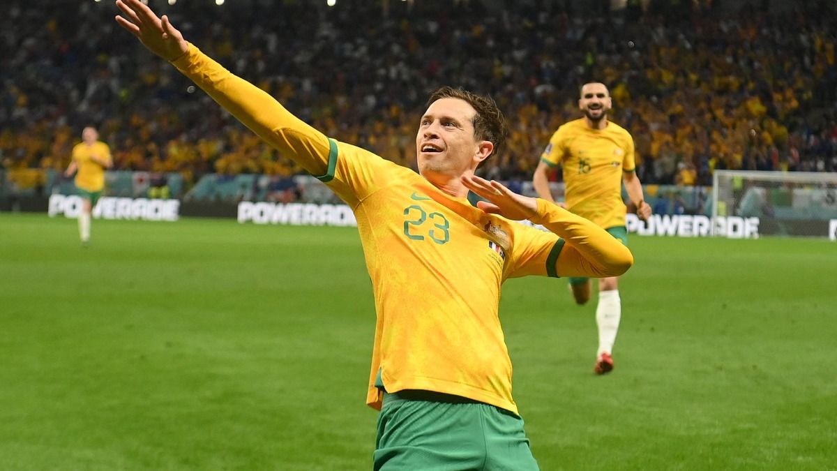 Крейг Гудвін святкує взяття воріт Франції Крейг Гудвін святкує взяття воріт Франції