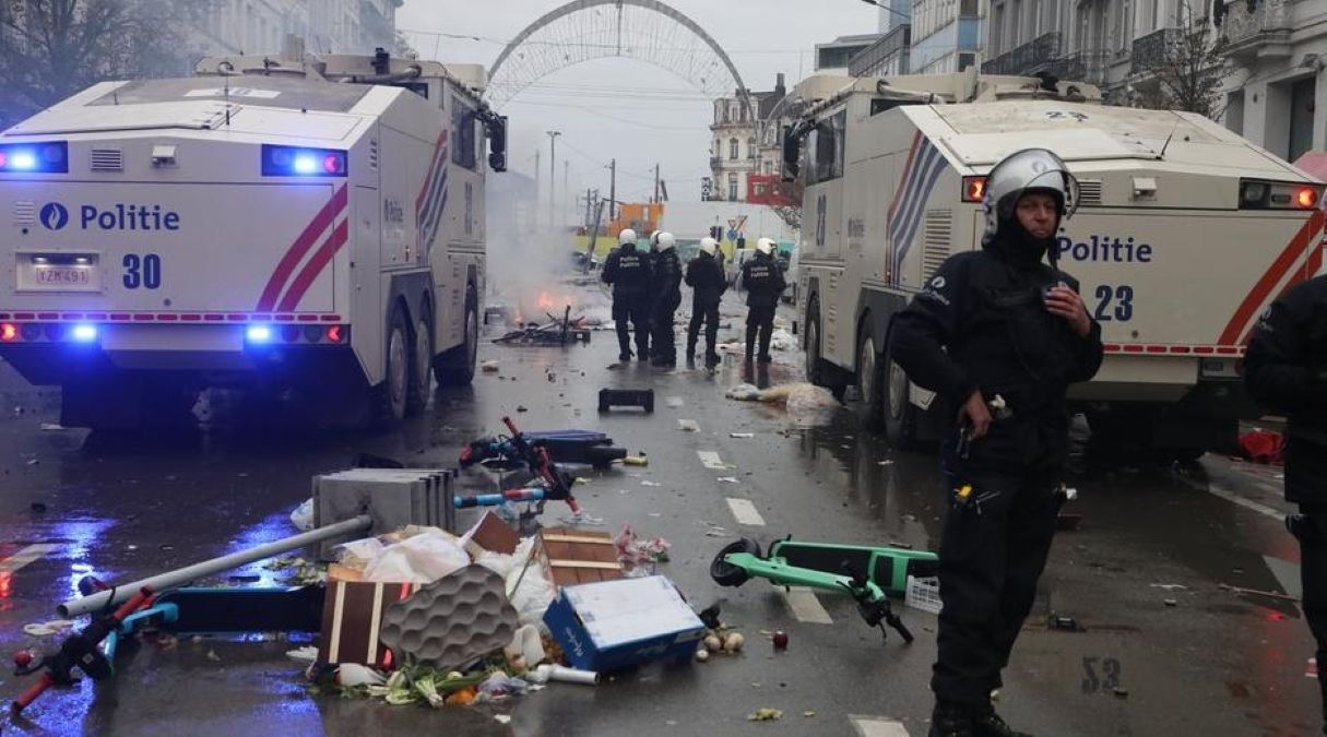 Последствия беспорядков в Брюсселе