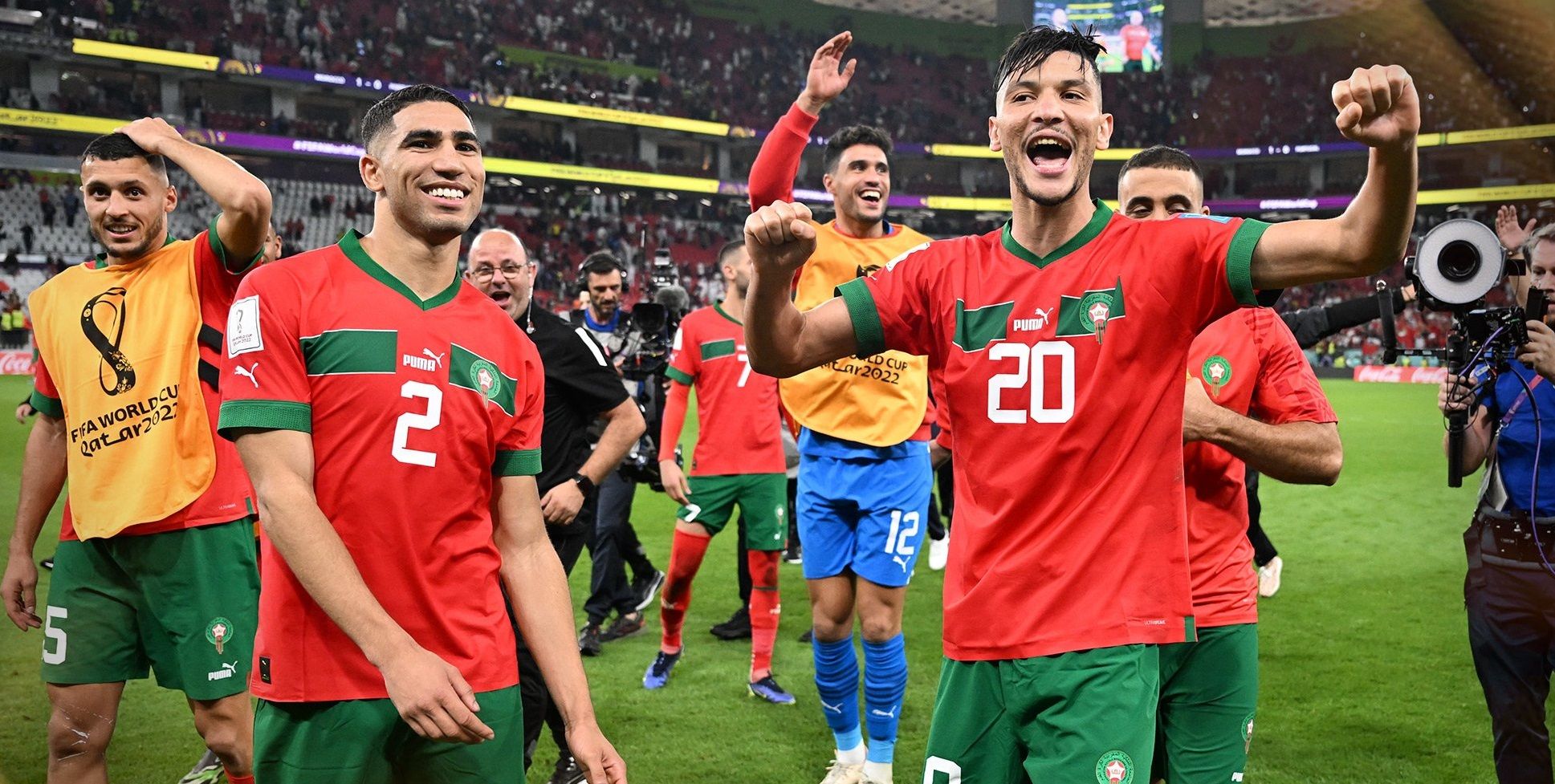 Марокканцы празднуют выход в полуфинал ЧМ