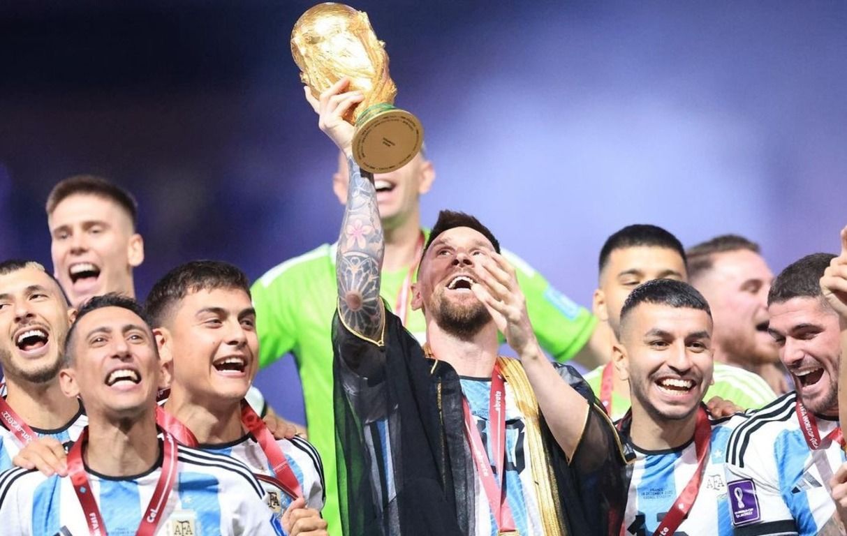 Сборная Аргентины с Кубком мира Сборная Аргентины с Кубком мира