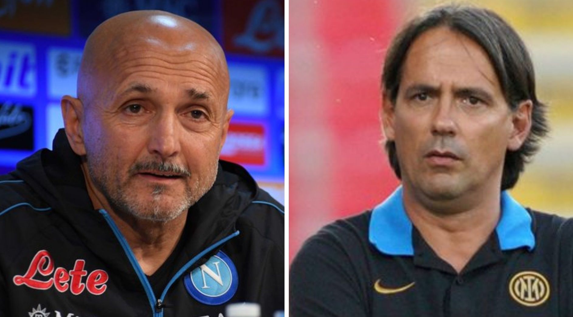 Лучано Спаллетти и Симоне Индзаги Лучано Спаллетти и Симоне Индзаги