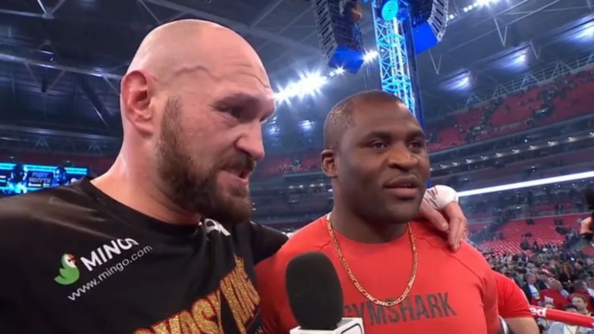 Тайсон Фьюри и Фрэнсис Нганну Тайсон Фьюри и Фрэнсис Нганну