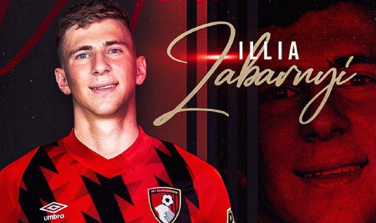 Илья Забарный – игрок Борнмута – игровой номер украинского защитника Илья Забарный – игрок Борнмута – игровой номер украинского защитника