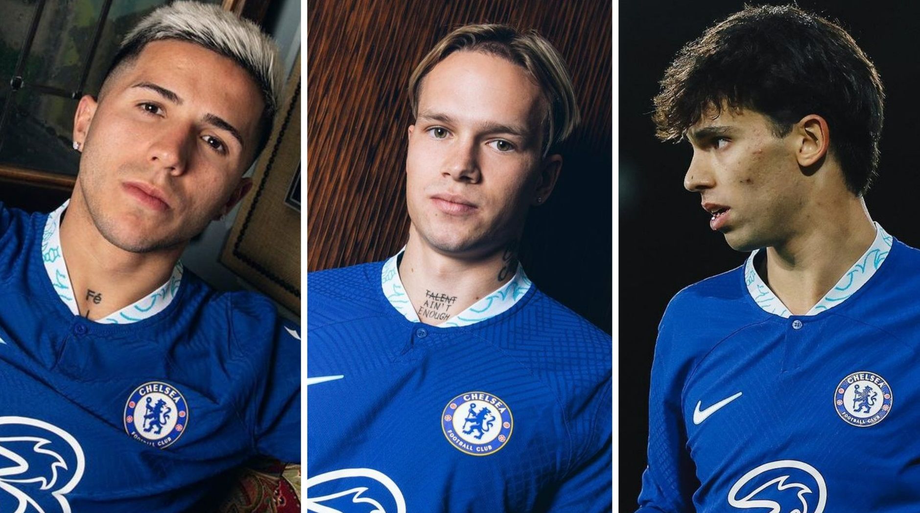 Енцо Фернандес, Михайло Мудрик та Жоау Феліш Енцо Фернандес, Михайло Мудрик та Жоау Феліш